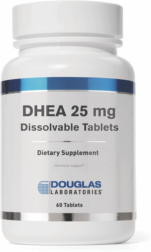 Douglas Laboratories DHEA 25 mg Comprimés dissolvables : appui à la santé immunitaire, au cerveau, aux os, au métabolisme et à la masse corporelle maigre*