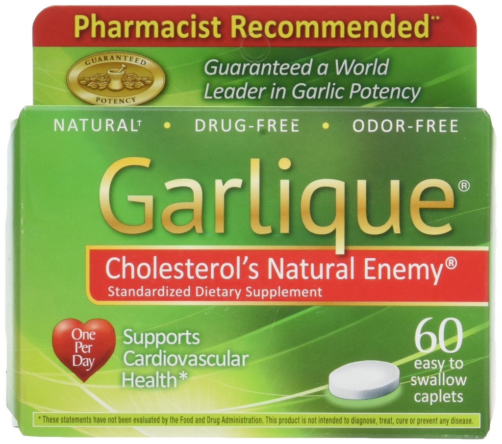 Supplément alimentaire en garlique, 60 capsules