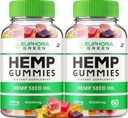 Gommies de chanvre vert d'Euphorie - avec extrait de chanvre Gommies de chanvre vert d'Euphorie Supplément à base de plantes acouphènes, soutien à la santé et au bien-être, tout naturel Gommy de chanvre vert d'Euphorie (2 pack - 120 Gommies)