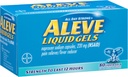Gels liquides d'Aleve avec du sodium de Naproxen, 220mg (AINS) analgésique/réducteur de fièvre, 80compte (paquet de 2)