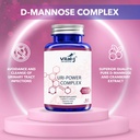 4-IN-1 URI POWER COMPLEX 1350mg - 60 jours - D Mannose, canneberge, Hibiscus et Dandelion Herb - Nettoyez naturellement le Bladder et le piège urinaire – Approche spécialisée pour l'évitement UTI Pack de 2