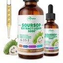4-en-1 Bitters Sourop liquide, huile Sourop avec la mousse de mer et l'huile de graines noires & Ashwagandha, pour Immune & Digestive & Cell Support, sans sucre, sans OGM
