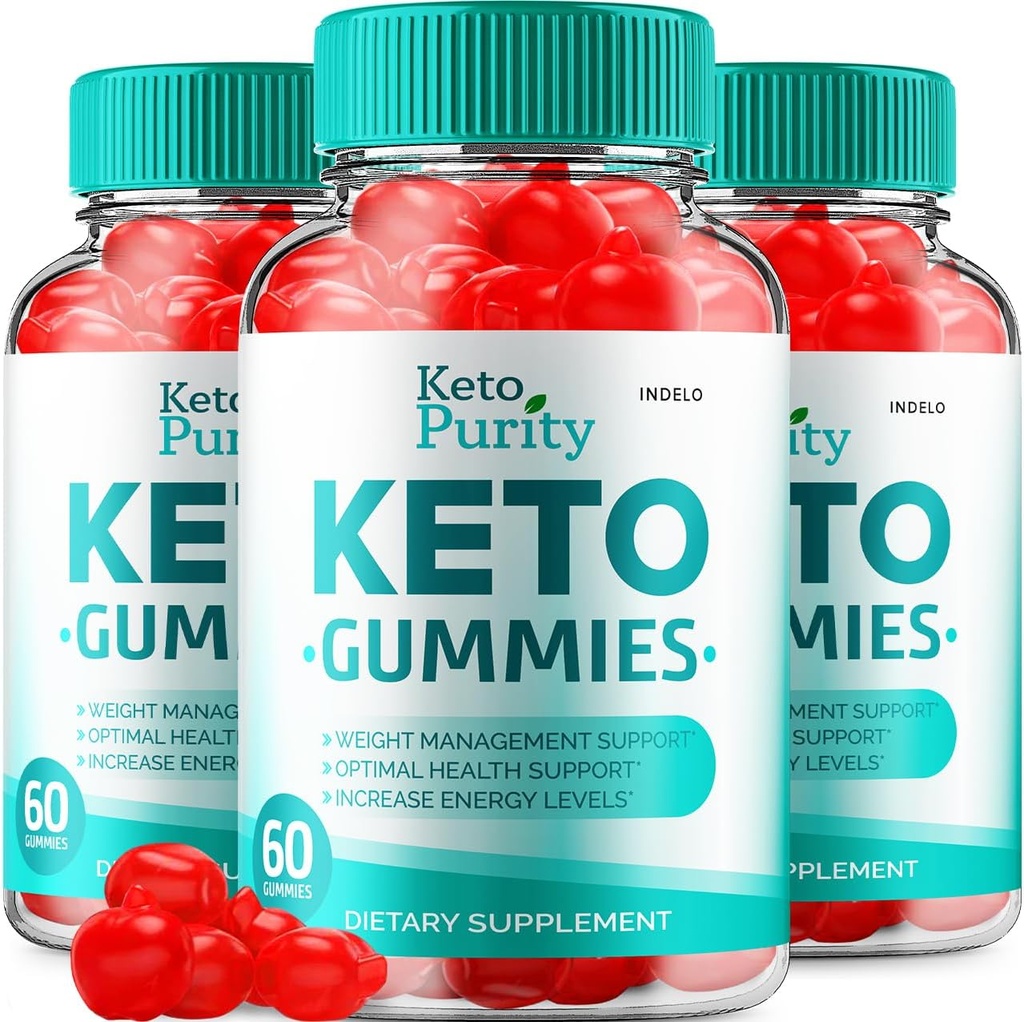 (3 Pack) Pureté kéto Gommies de vinaigre de cidre de pomme Perte avancée - Pureté Keto Plus Gommies de gestion du poids de vinaigre de cidre de pomme CétoPureté CV, Gommies de pureté kéto Avis Vitamine B12 Keto+ACV (180 Gommies)