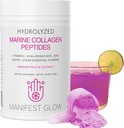 Peptides de collagène marin - Fruits dragons, eau de coco, ananas - Vitamine C Acide hyaluronique Cuivre Zinc Biotine Niacine D3 Complex B - Peau et ongles capillaires, 30 portions