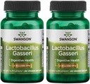 Swanson Lactobacillus Gasseri - Supplément probiotique pour soutenir la santé digestive avec 3 milliards d'UFC - Satiété de conception et soutien au métabolisme des graisses - (60 capsules de légumes) 2 bouteilles