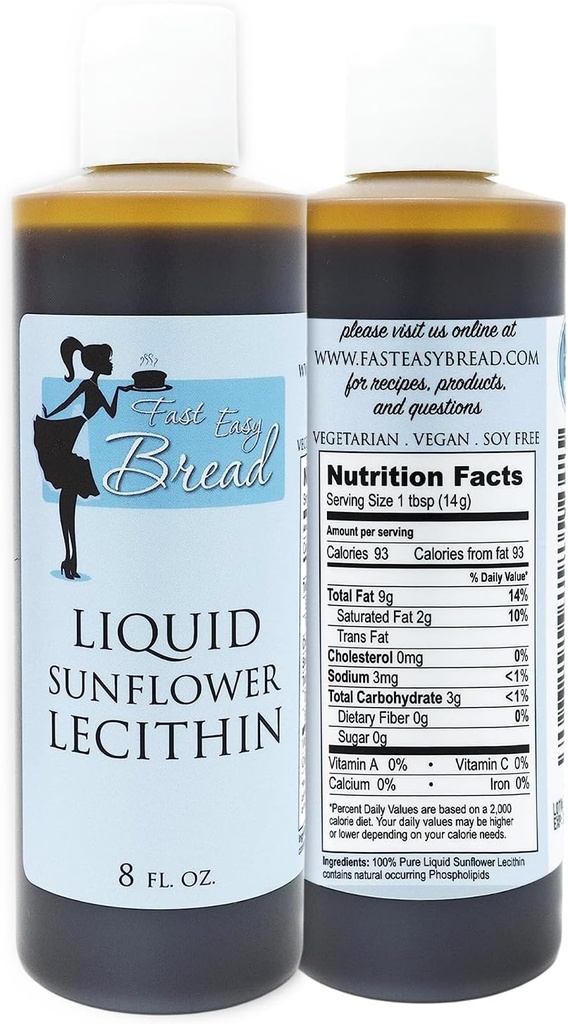 Fast Easy Pain Pure Sunflower Lécithine Liquid Food Grade pour la cuisson et la cuisson