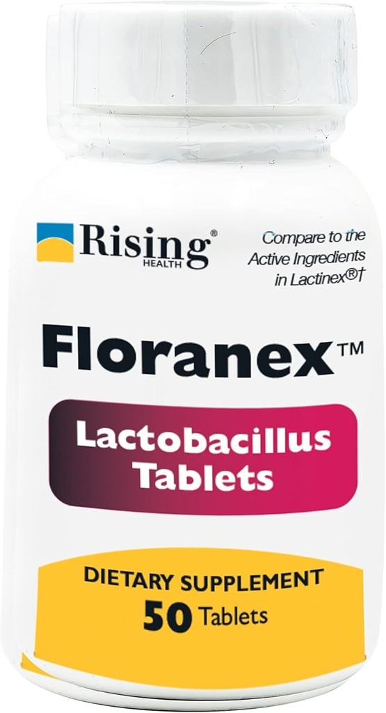 Floranex Lactobacillus Comprimés, 50 Compte par bouteille (2 Pack)