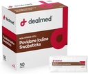 Offred Povidone Iodine 10% Swabsticks - Packets scellés individuellement parfaits pour les soins des blessures et les trousses de premiers soins portables, 50/Box (paquet de 1)