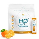 Cellutrex® H2O Electrolytes – Mélange de poudre d'électrolyte, Zéro sucre, Sacs d'hydratation naturelle pour la récupération et le bien-être, Orange, 20 bâtons