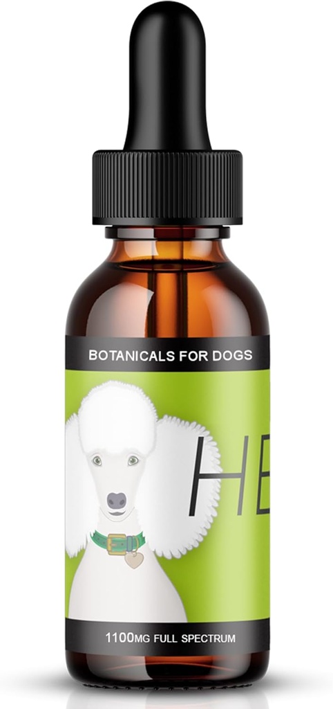 HEAL - Huile de chanvre pour chiens - Système immunitaire et soutien pour chien senior - Balance neurologique et adrénale - gouttes quotidiennes de bien-être