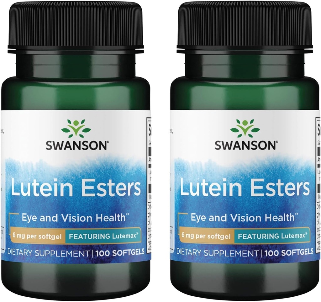 Swanson Lutein Esters - Featuring Lutemax 6 mg 100 Sgels (2 Pack)