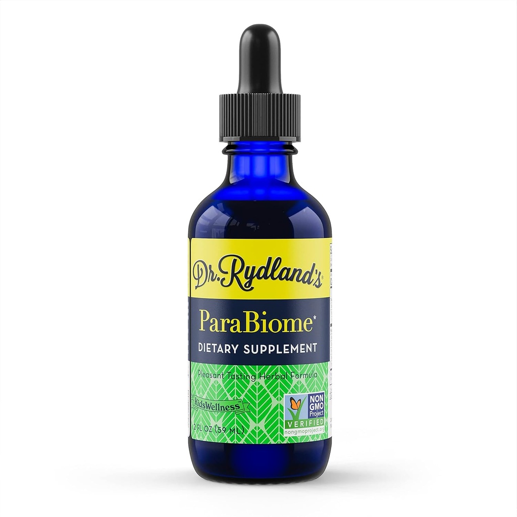 Dr Rydland's Herbal Supplement, créé par KidsWellness, efficace pour les adultes et les enfants.ParaBiome Advanced Cleanse and Digestive Support.