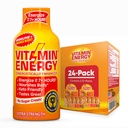 Vitamin Energy Immune+ Extra Strength Energy Shot Orange Burst 24 Pack, 260mg Natural Caffeine, B-Vitamins, Citicoline, Green Tea, Immunity & Focus Support, Zero Sugar, Gluten-Free 1.93 fl oz