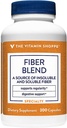 The Vitamin Shoppe Fiber Blend, A Natural Source of Insoluble and Soluble Fiber, Supports Digestive Health & Regularity (300 Capsules)