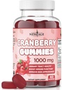 NOUVEAUX Gommies de canneberge de l'ÂGE Gommies de santé du trac urinaire 1000mg - Soutiens Bladder, Rein, UTI - Végétarien (Cranberry 60 Gummies)