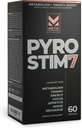 Pyro Stim 7 Métabolisme Booster Fat Loss Support Energy Boost - Thermogénique une fois par jour avec Teacrine pour Focus, Contrôle de l'appétit, tonification musculaire et contrôle de l'humeur (60 capsules)