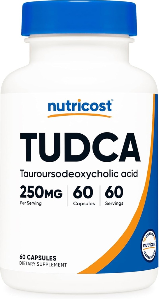 Nutricost Tudca 250mg, 60 Capsules (acide tauroursoxycholique) - Qualité Premium