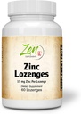 Zen Supplements - Zinc Lozenges 15 Mg Immune Support Antioxidant Supplement & Great Tasting Zinc 60-Lozenge