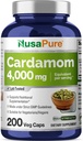 NusaPure Cardamom 4:1 Extrait, 1000 mg équivalent à 4 000mg 200 Capsules végétariennes (non OGM, végétalien)