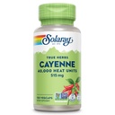 SOLARAY Cayenne Capsules de Pepper avec Capsaicin - Suppléments Capsaicin pour un support de bien-être puissant - 40 000 unités de chaleur par VegCap - Vegan, non-OGM, sans gluten, garantie de 60 jours, 100 portions