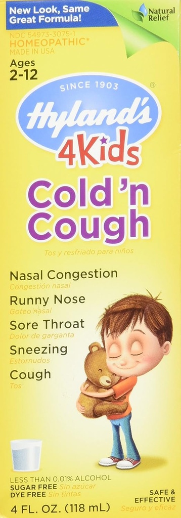 Hylands Cold 'n Cough Supplément pour enfants 4 Once
