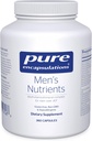 Encapsulations pures Nutriments pour hommes - Supplément minéral multivitamine pour soutenir l'énergie, l'endurance et l'endurance chez les hommes de plus de 40* - avec vitamine D, vitamine C et minéraux traces - 360 capsules