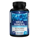 Potent Garden Mega Mineral Supplement Complexe minéral complet avec Calcium Magnésium Zinc Potassium Boron Sélénium Chrome & 72 Trace Minerals Supplément de calcium sans fer -100 pilules