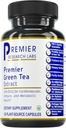 Premier Research Labs Premier Green Tea Extract - Capsules de thé vert, Pilules d'extrait de thé vert, Supplément de thé vert avec ECGC, Camellia Sinensis, Pure, Vegan Friendly - 120 Capsules végétariennes