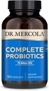 Dr Mercola Probiotiques complets - 90 portions- Supplément probiotique quotidien - 70 milliards UFC - Résistant à l'acide et à la bile - favorise la santé digestive et soutient le système immunitaire