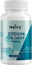 Comprimés de chlorure de sodium Heivy 1000mg - Comprimés de sel pur, 365 comprimés, chlorure de sodium, non-OGM - Électrolyte Balance and Hydratation Support, Électrolytes Repleniser boisson d'hydratation