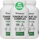 PRISTINE'S Tongkat Ali 1000MG Extraction Capsule Supplément (3-Pack) - 30 jours d'approvisionnement - Soutien à la performance sportive - Massité musculaire masculine et santé - Soutien à l'immunité