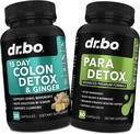 Colon Cleanser Detox & Supplément intestinal - 15 jours Colon Cleanse Pills avec Ginger, Wormwood, Black Walnut, Cloves Complex - Suppléments de mouvement Bowel pour Stomach Bloating Gut Loss Support