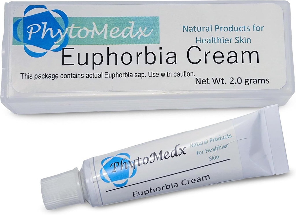 PhytoMedx - Crème d'Euphorbia, Radium Weed, Source exclusive d'Euphorbia Sap formulé en une crème pour soins de la peau facile à utiliser pour la peau damée par le soleil, 2,0 g