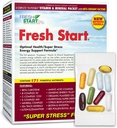 Fresh Start Complete Daily Vitamin Pack | Energy Booster & Stress Support | Vitamin A, B, C, D, E, B12, Minerals, Amino Acids, Omega-3-6-9, Panax Ginseng, Super Greens (30 Packets)