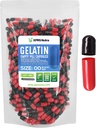 XPRS Nutra Taille 00 Capsules vides - 500 Compte Capsules de gélatine vides - Pills Bricolage Capsule Remplissage - Capsules de gel de pilule rechargeable pour les suppléments Do-It-Youlf (Noir/Rouge)