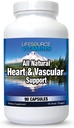 LifeSource Vitamines Soutien cardiaque et vasculaire 90 Capsules