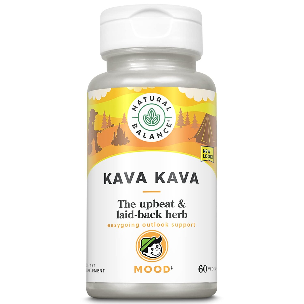 Natural Balance Kava Kava Root (Supplément naturel) aide à soutenir la relaxation et la réduction du stress (60 capsules de légumes)