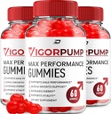 Gummies de pompe de Vigor pour les hommes – VigorPump Homme Gummies Supplément tout naturel, Gummies de pompe de Vigor Avis (3 Pack - 180 Gummies)