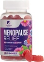 Supplément à la ménopause pour les femmes - Gummy multi-bénéfice complet de secours à la ménopause pour les éclairs chauds doux et les sueurs nocturnes, équilibre naturel et soutien énergétique, vitamines ménopausées, non-OGM - 60 gummes