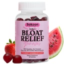 Nutrition Sakoon Gommies de soulagement pour les femmes - Thé vert, vinaigre de cidre, dandelion, feuille de Buchu, soutien à la digestion naturelle, 60 Gommies, goût de pastèque