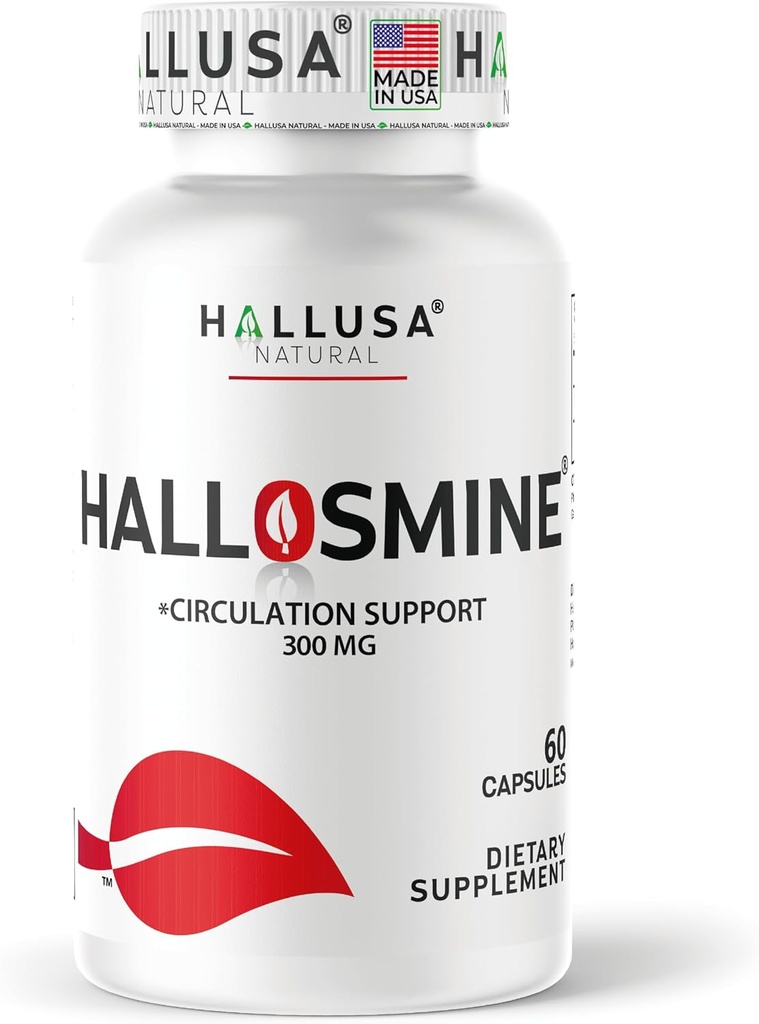 Hallusa Circulation Diosmin Naturelle - Support pour la Circulation et les Veines - DIOSMIN - DIOSMINE- DIOSMINA - Supplément pour la Circulation et le Support de Veine