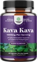 Kava Kava Root Extract Supplement 1000mg - Soutien à base de plantes agissant rapidement avec Kavalactones pour l'humeur équilibrée - Détendez les capsules calmantes pour le soulagement du stress et mieux dormir - 30 portions