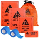 Premiers secours Attelle 36" X 4.3", Kit d'attelle d'urgence pour les os cassés à bras,Idéal pour les sports, maison, premiers soins et animaux de compagnie (4 pack combo)