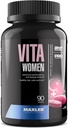 Maxler VitaWomen Premium Multivitamine pour les femmes - Suppléments pour les femmes - Peau et ongles Vitamines A B C D E K, Oméga-3, Biotine, Antioxydants, Enzymes - 90 comprimés