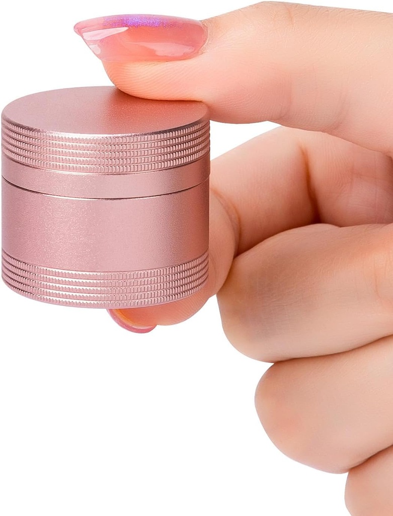 Boîte quotidienne à pilules pour petite pilule - Récipient de pilule en métal portable pour la purée de poche, Porte-pilule imperméable unique pour les vitamines, huile de foie de morue, médecine, organisateur de pilule rose