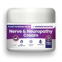 Crème de nervosité et de neuropathie – Plant Powered Relief for Foot, Hands, Jambes, Toes Inclut 7grammes de L-Arginine; Vitamine B6, Arnica, Aloe -2.82oz