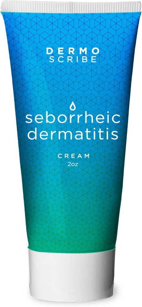 Crème de dermatite séborrhéique, crème d'eczéma, spécifiquement formulé pour l'application à la peau de démangeaison, rougeur, et scaling, pour visage, poitrine et scalp, 2 oz