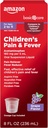   Basic Care Children's Pain and Fever, Acetaminophen 160 mg per 5 mL Oral Suspension, Grape Flavor, 8 fl oz