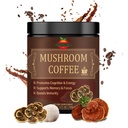 Café de Champignon - 5 Mélange Adaptogène de Champignon - Champignon de Lion, Reishi, Cordyceps, Chaga et Turquie Tail - Café de Champignon Instantané pour Gut Health, Immunity et Brain Boost-5.11 oz