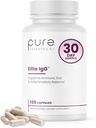 Pure Therapro Rx Elite IgG Immunoglobulin Supplement, 120 Caps - Gut Health & Immune Support, 1100 mg IgG, IGA & IgM, Sunflower Lecithin | Dairy & Gluten Free Colostrum Supplement Alternative